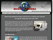 Tablet Screenshot of musicandcinema.com